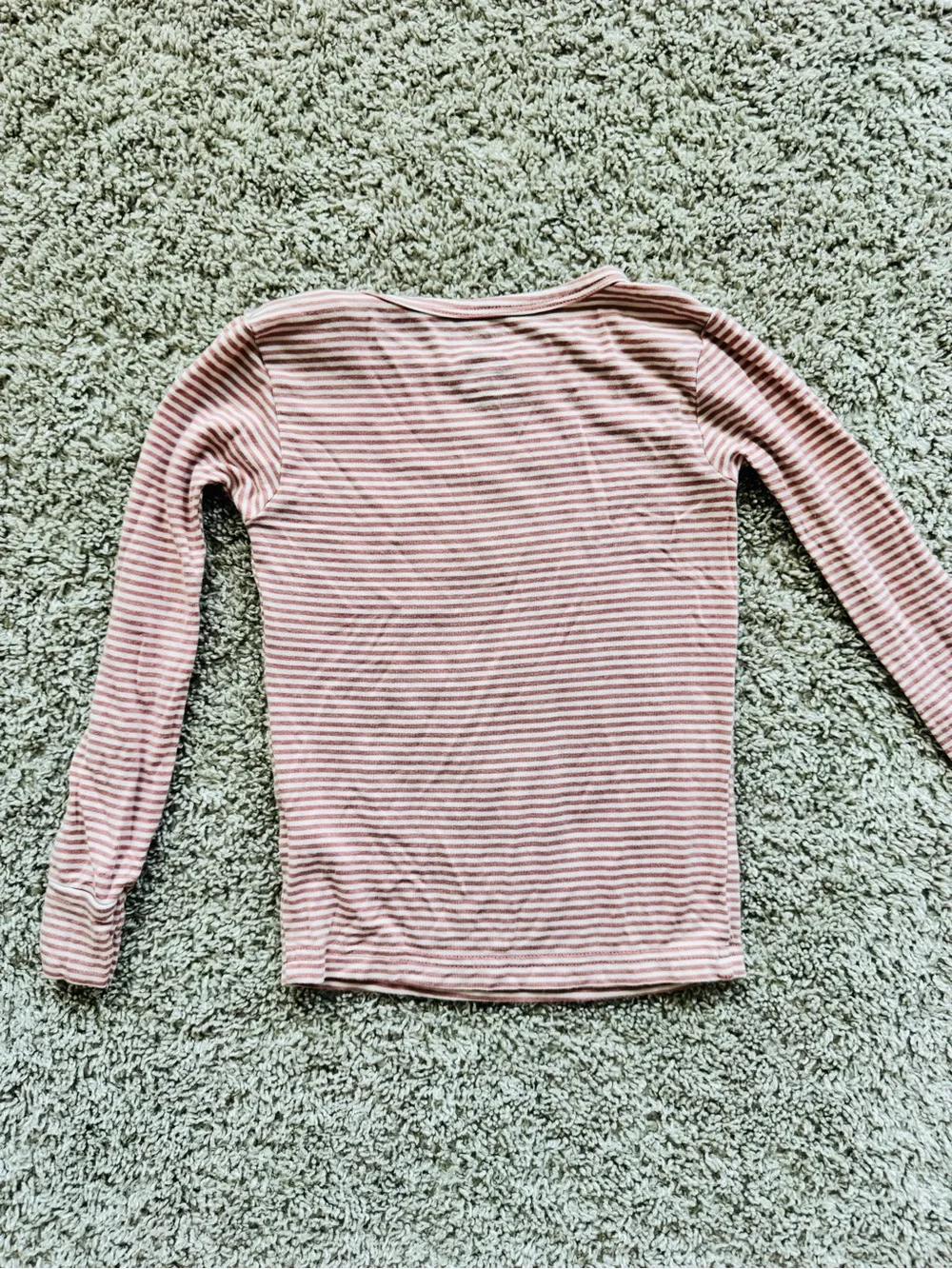 Carter’s Toddler Girls Pajama Set 3T Pink Striped PurelySoft Long Sleeve 2 Piece